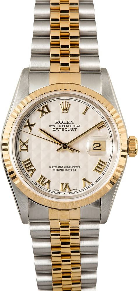 rolex datejust 16233 pyramid dial|Rolex 16233 diamond bezel.